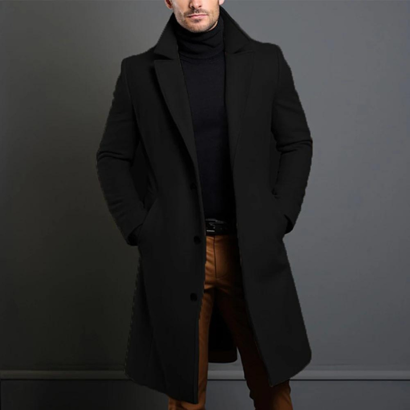 R&B | Länger, lässiger Trenchcoat für Herren