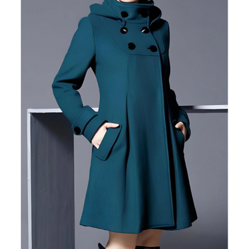 R&B | Damen Lange Winter Mantel - Warme