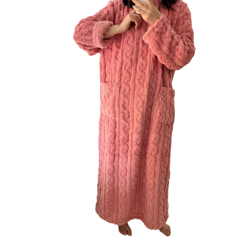 R&B | Winter korallen Samt-Homewear