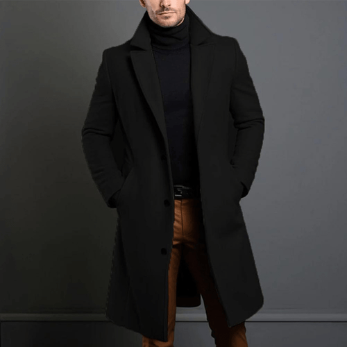 R&B | Herren langer Wintermantel