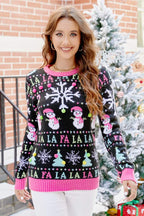 R&B | Schneemann Weihnachtsstrickpullover