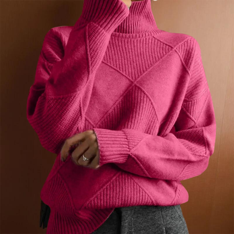 R&B | Lässiger Strickpullover Mit Kragen