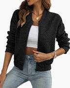 R&B | Bomberjacke Stepp-Design Modern Freizeit Übergangsjacke