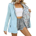 R&B | Wendbare Jacke mit Kapuze und Muster