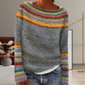 R&B | Geometrischer Strickpullover