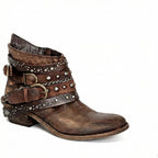R&B | Dicke Absatzgürtel Ankle Boots