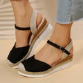 Damen Sandalen mit Schnallenverschluss und geschlossener Spitze – Isabelle R&B