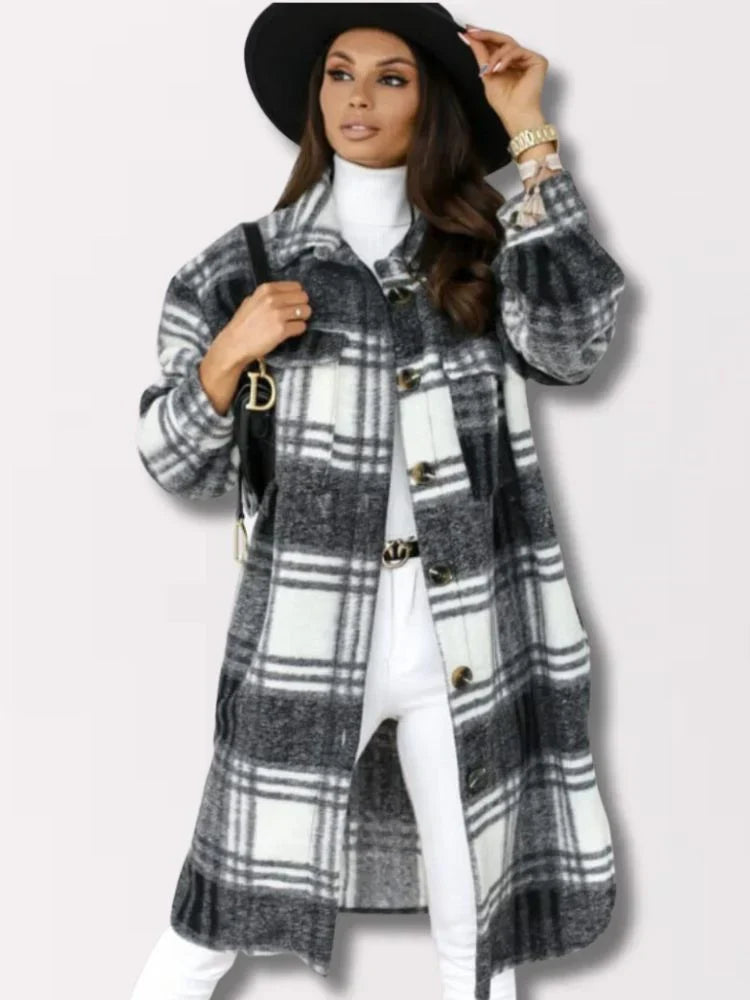 R&B | Lange Karierte Jacke