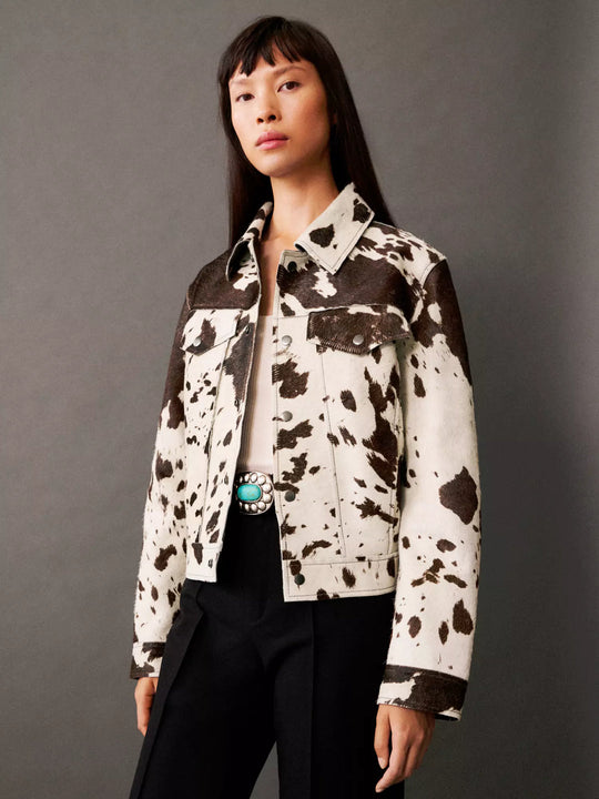 R&B | Gemusterte Lederjacke