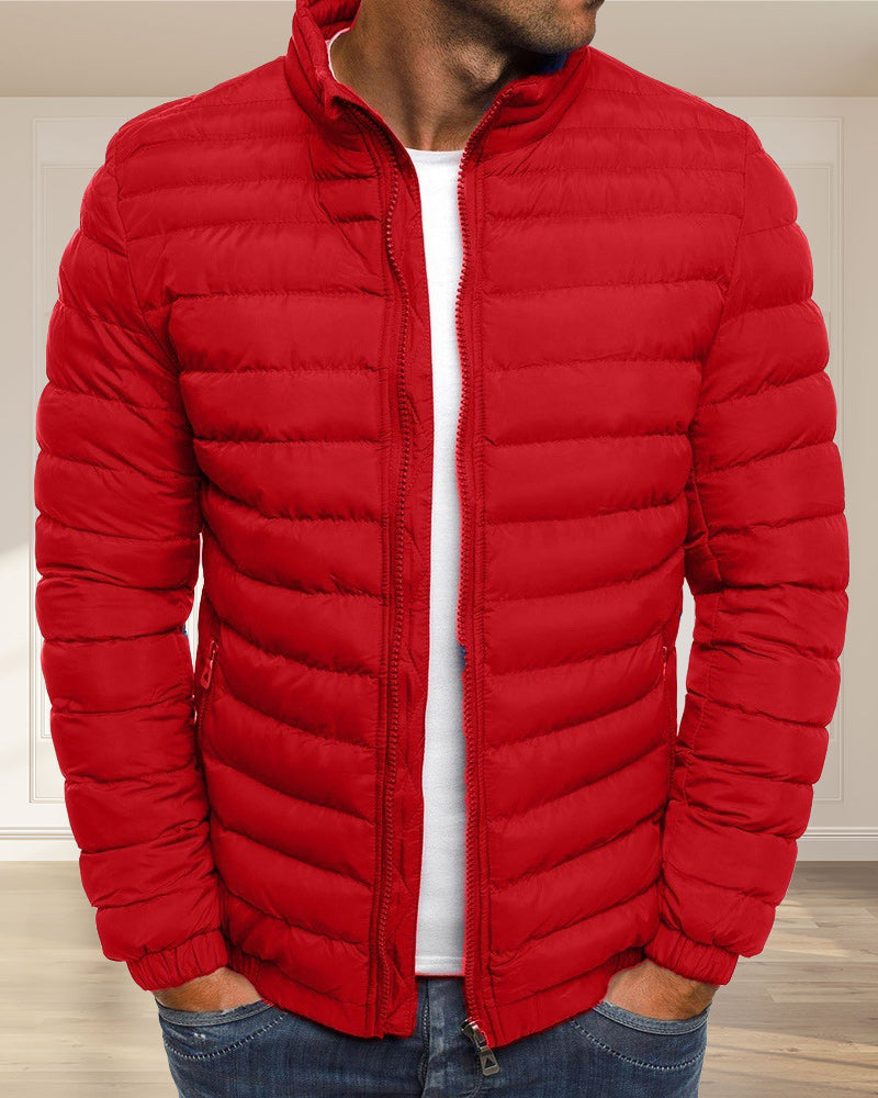 R&B | Einfarbige Jacke mit Stehkragen in verschiedenen Farben