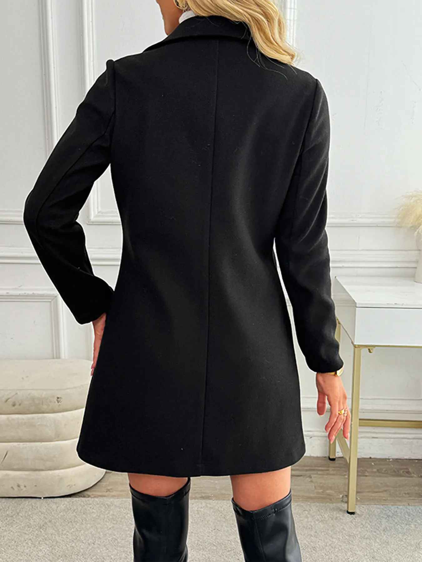 R&B | Eleganter Blazer Mantel mit Doppelknöpfen