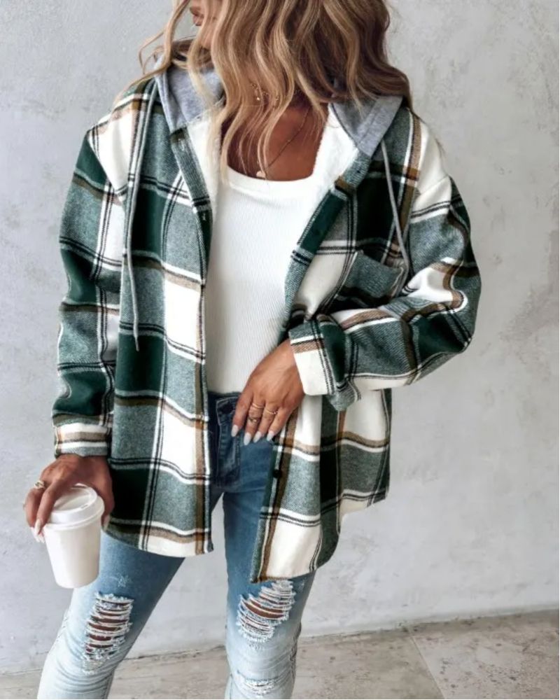 R&B | Weiche Flanell Bedruckte Jacke