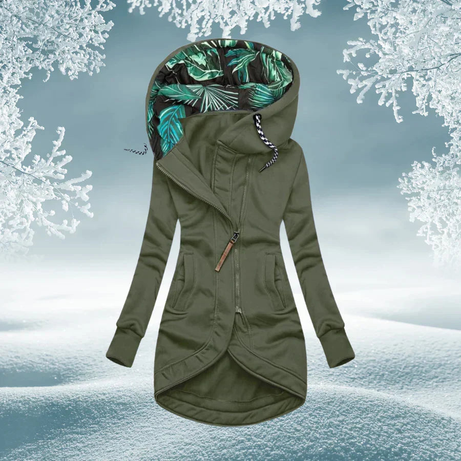 R&B | Grüner Damenparka Mit Kapuze