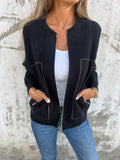 R&B | Trendiger Cardigan mit Reißverschluss Gemütlicher Look Modisch und Vielseitig
