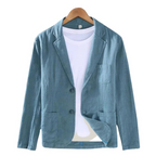R&B | Herren Eleganter Italienischer Leinenblazer Charmante Jacke für Männer