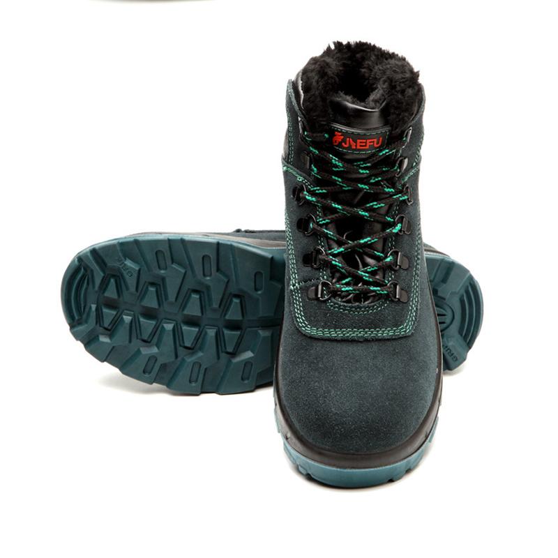 Wasserdicht Arbeitsschuhe Stahlkappe Schutzschuhe Warm Gefüttert Sicherheitsstiefel R&B