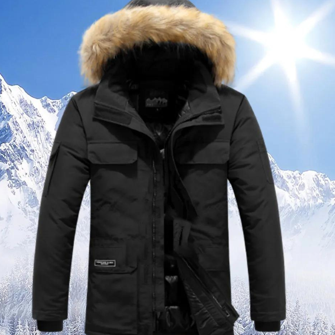 R&B | Parka Herren mit Pelzukragen