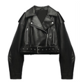 R&B | Slim-Fit-Lederjacke für Frauen