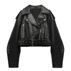 R&B | Slim-Fit-Lederjacke für Frauen