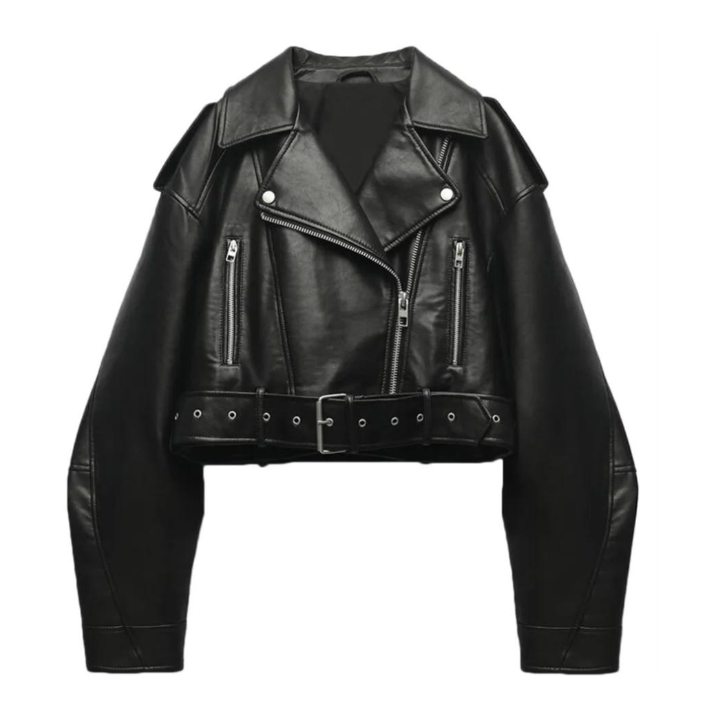 R&B | Slim-Fit-Lederjacke für Frauen