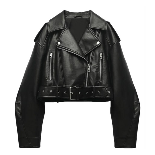 R&B | Slim-Fit-Lederjacke für Frauen