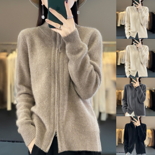 R&B | Strickjacke mit elegantem Design und Reißverschluss