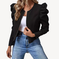 R&B | Puffärmel Zip-Up Jacke Frauen