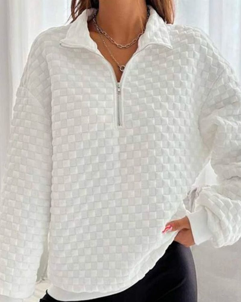 R&B | Zip-up Pullover Chic Modern Stil Ideal für den Winter