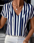 R&B | Sommerbluse In Einem Gestreiften Look