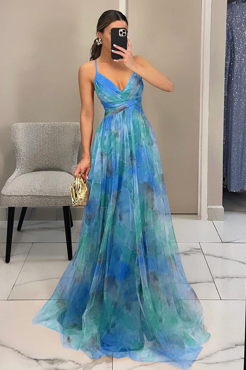R&B | Enchant My Love Print Maxi Kleid