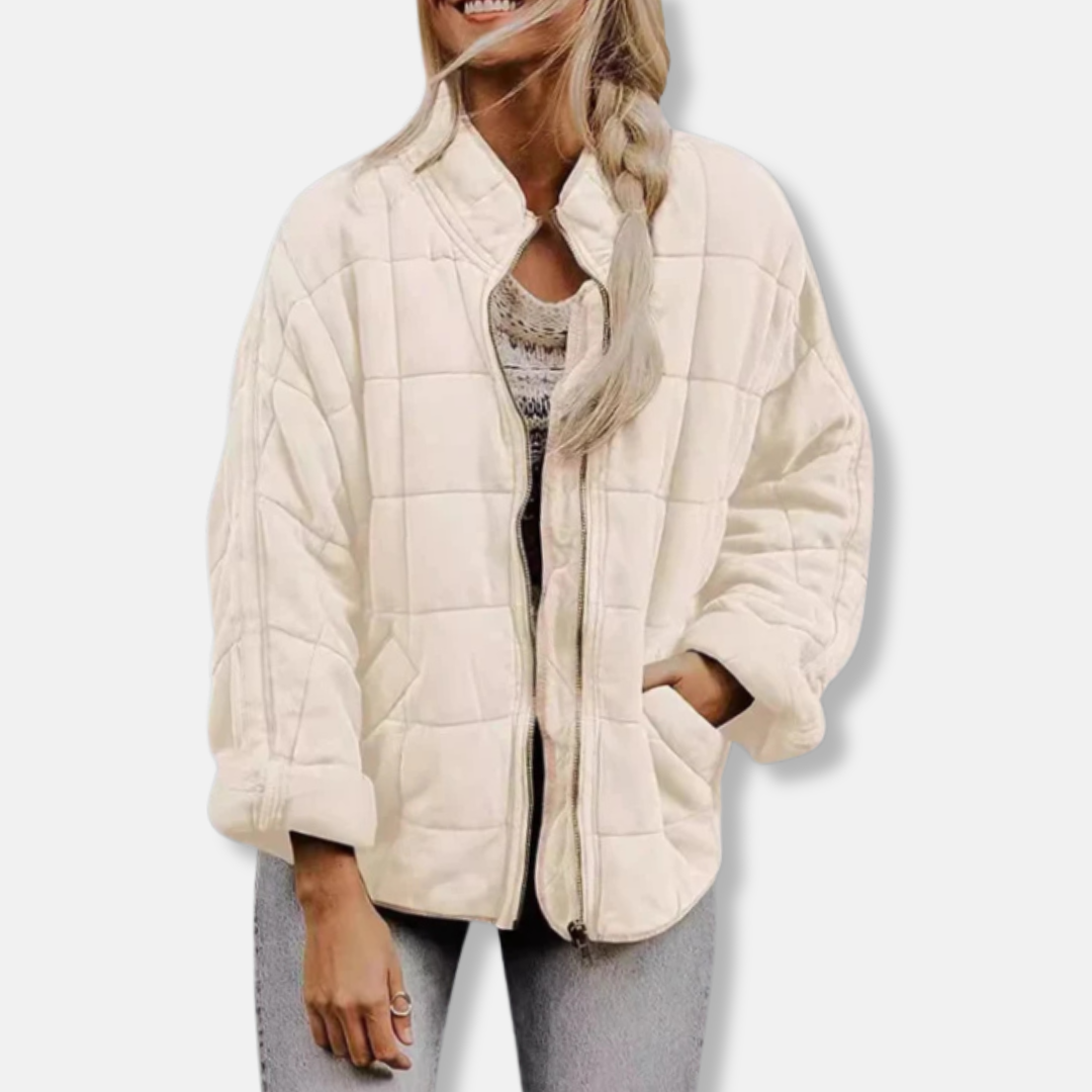 R&B | Steppjacke - Oversized Fit - Stehkragen - Lange Ärmel - Reißverschlussverschluss