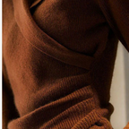 R&B | Damen Strick-Wickel V-Ausschnitt Pullover