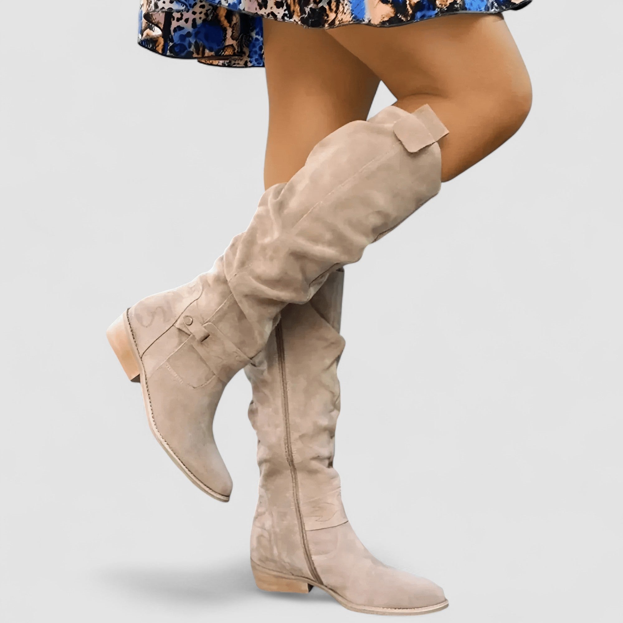Kniehohe Wildleder-Stiefel R&B R&B