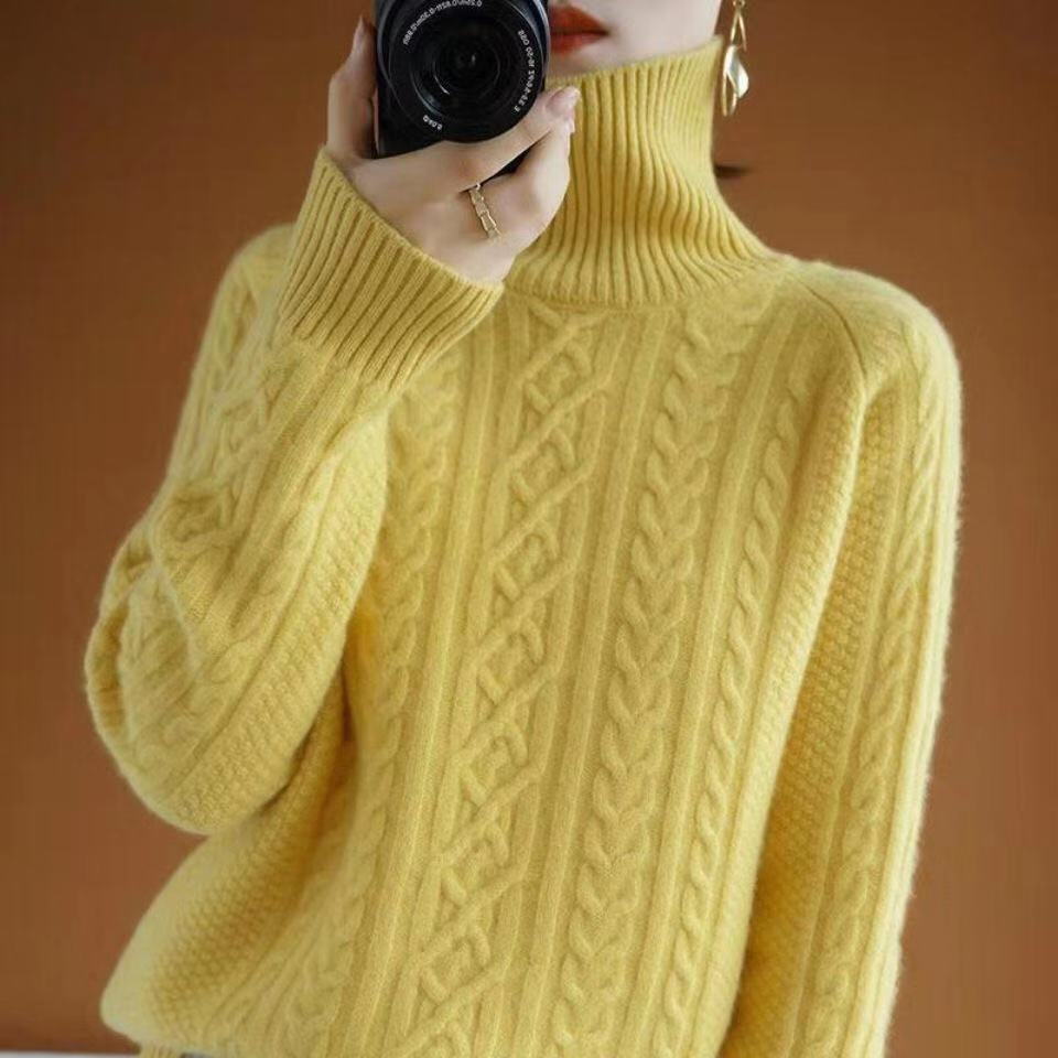 R&B | Gestrickter Rollkragenpullover