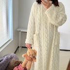 R&B | Winter korallen Samt-Homewear