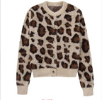 R&B | Braun Leopard Strickjacke