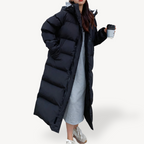 R&B | Damen Übergroße Lange Pufferjacke