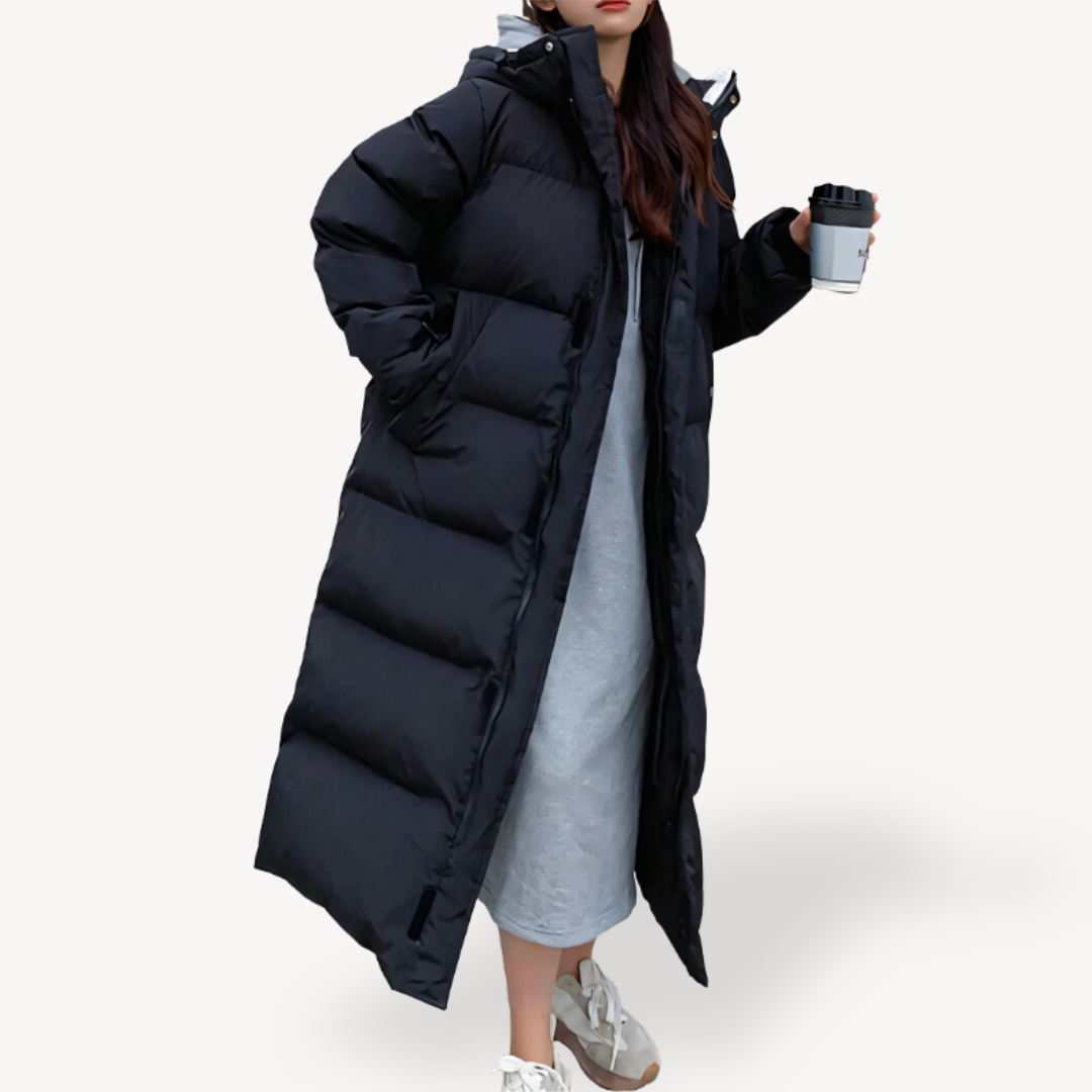 R&B | Damen Übergroße Lange Pufferjacke