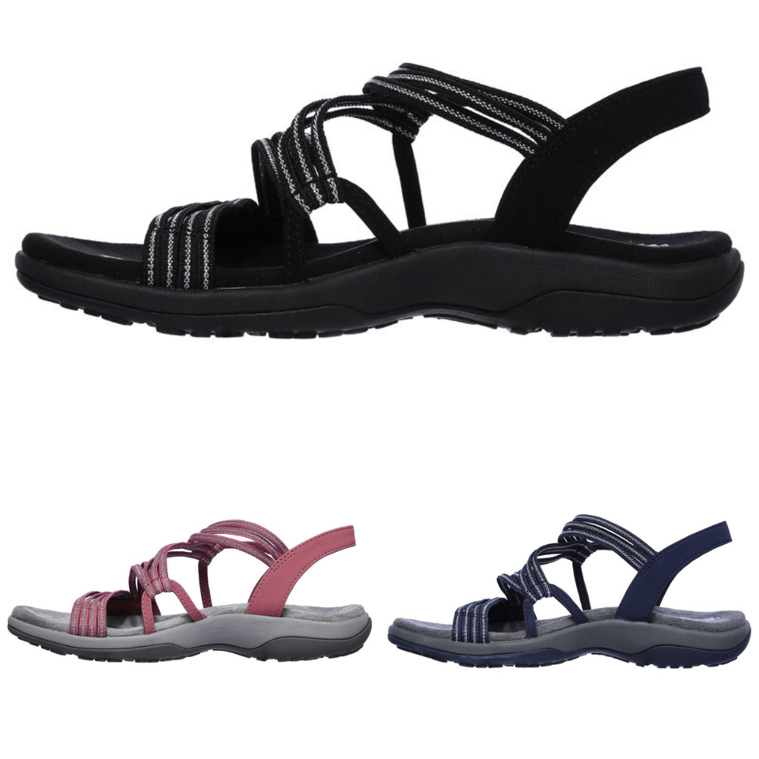 Flache Sommersandalen für Damen, Komfort