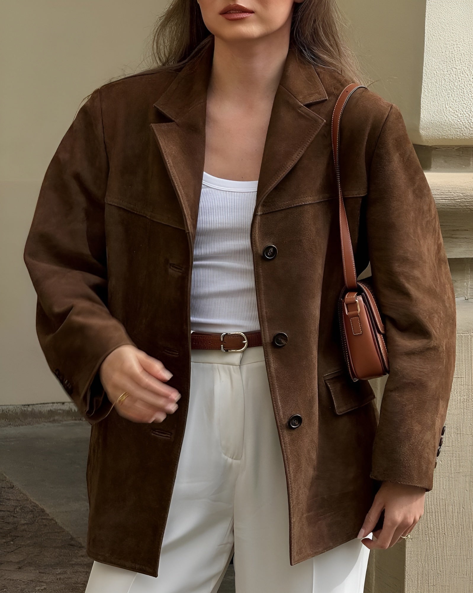 R&B | Klassische Wildleder Blazer für Frauen