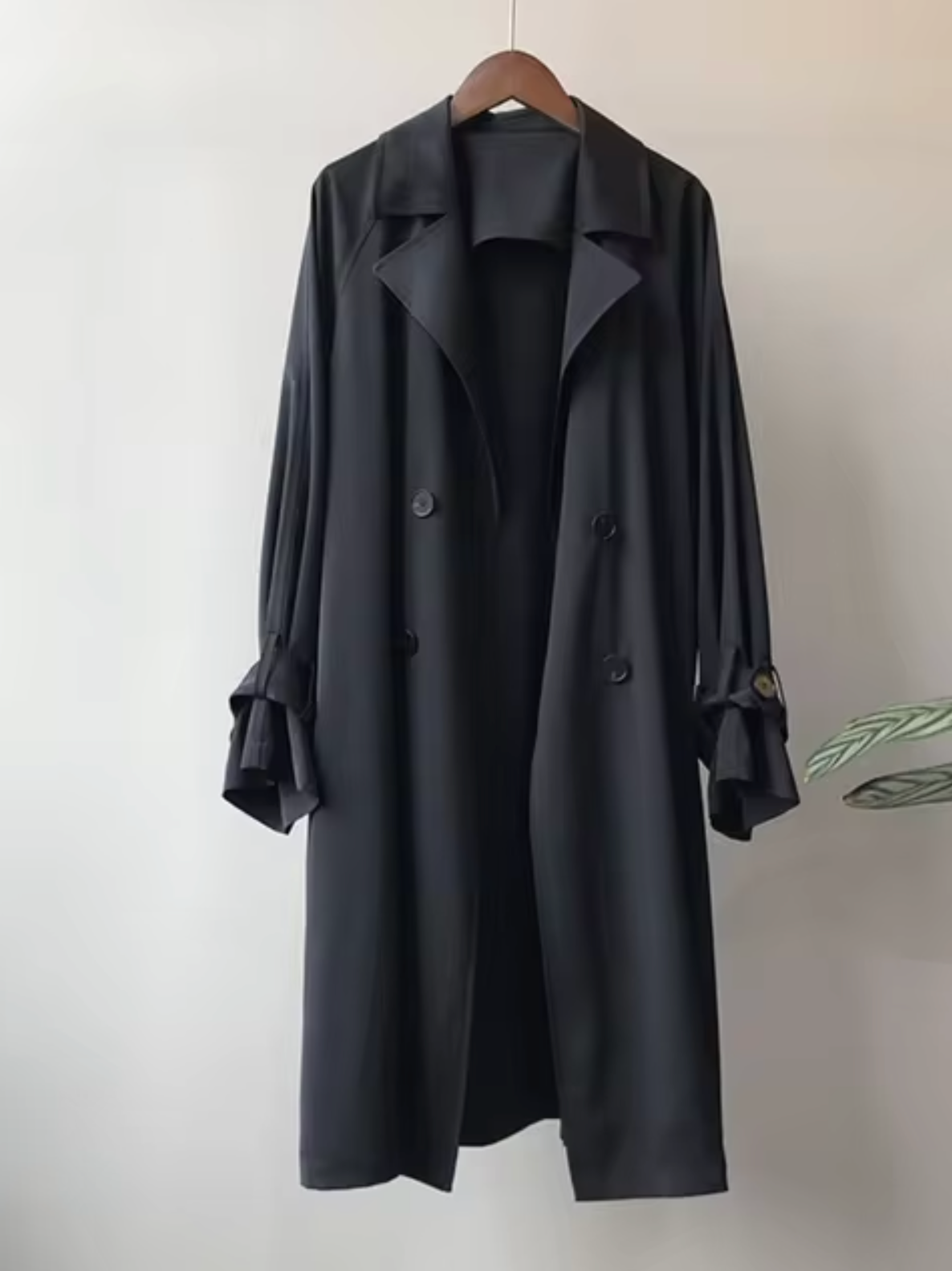 R&B | Damen Langer Wasserdichter Trenchcoat Lässig