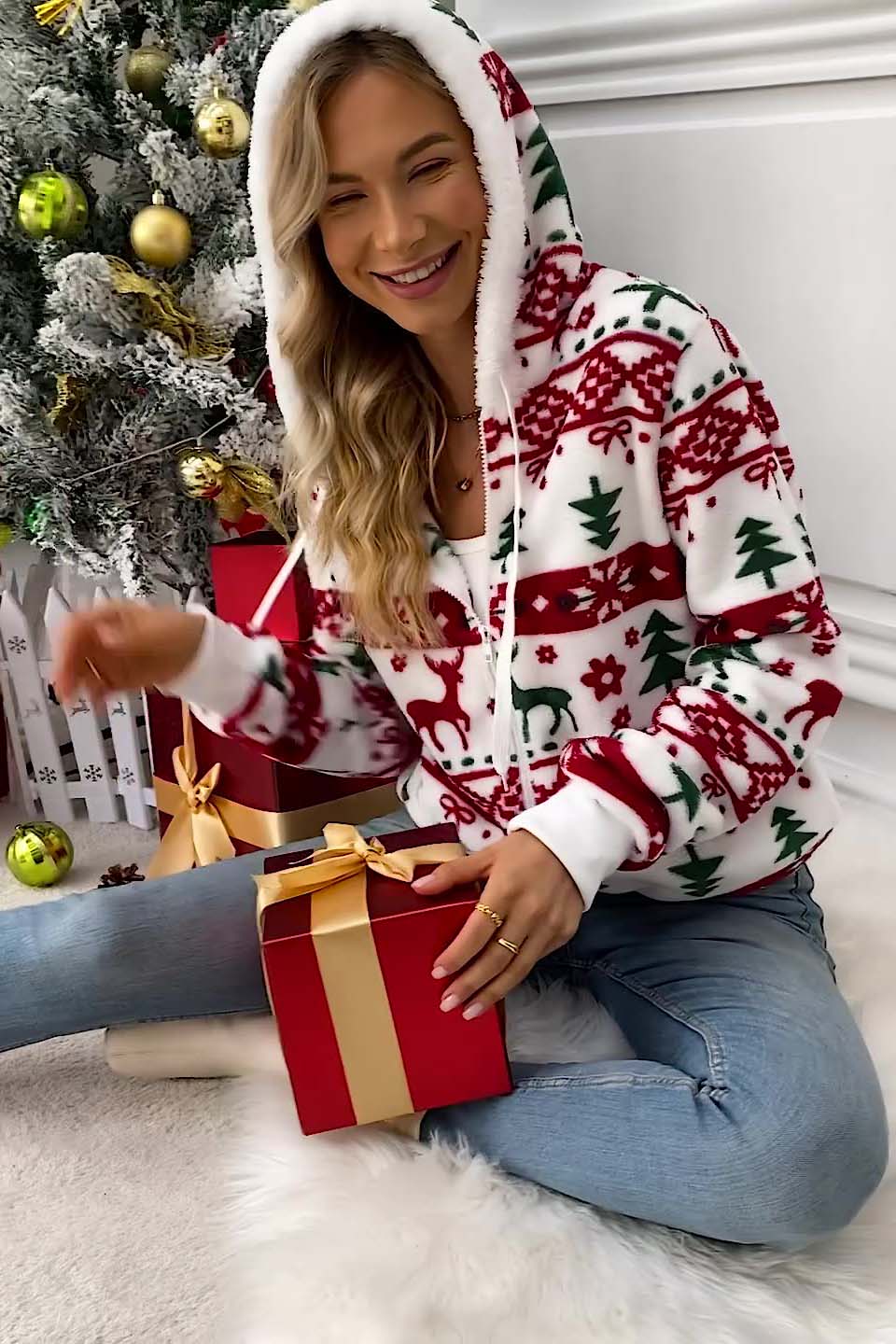 R&B | Festlicher Weihnachtscardigan