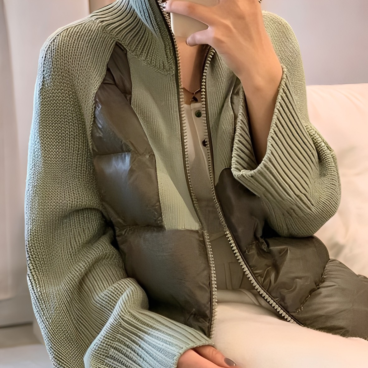 R&B | Bequeme Strickjacke mit Reißverschluss für Damen
