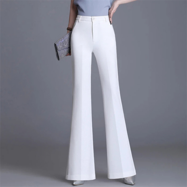 R&B | Elegante Enganliegende Hohe Taille Flared Hosen