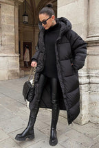 R&B | Warme, lange, bequeme Damenjacke