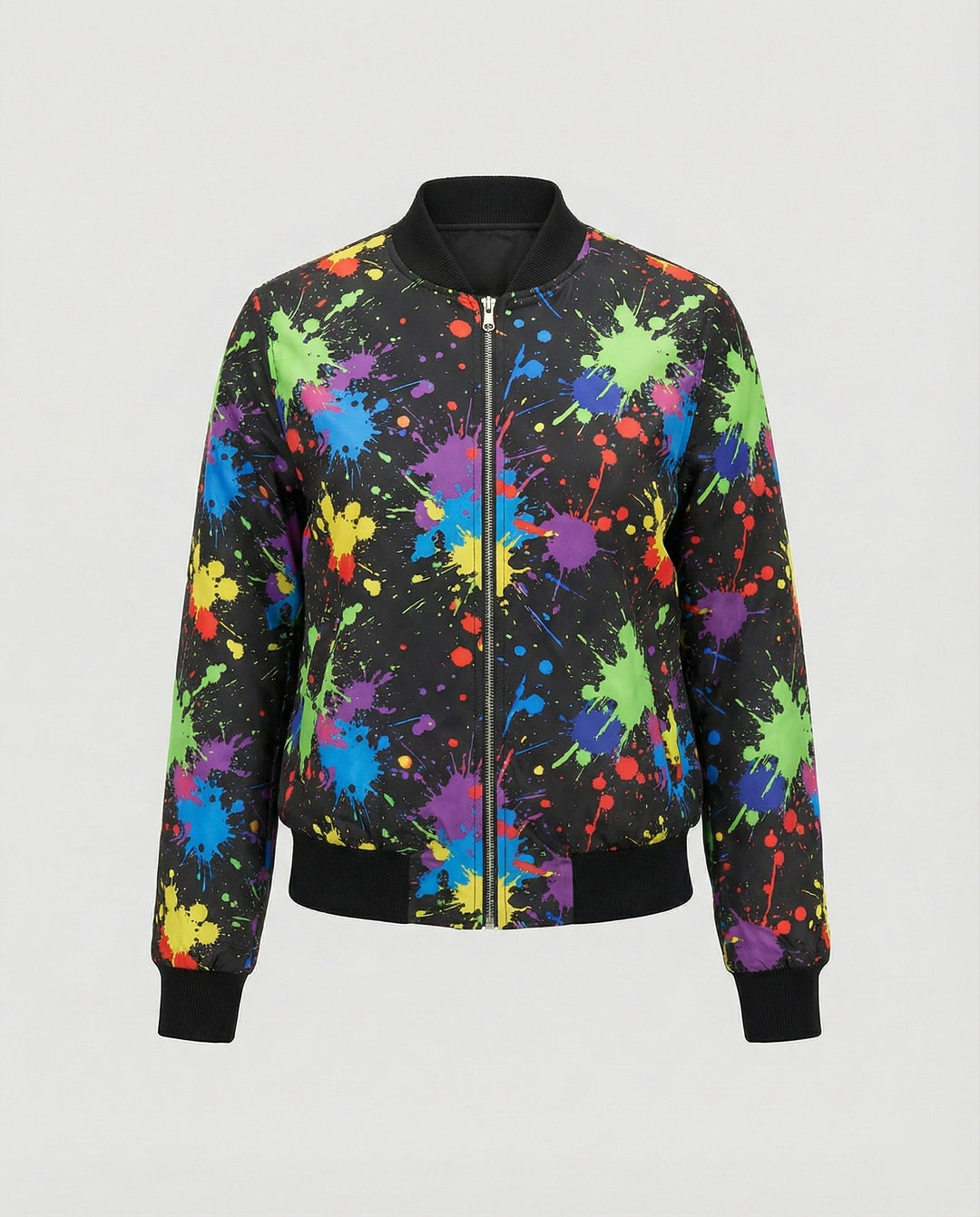 R&B | Bedruckte Zip Jacke
