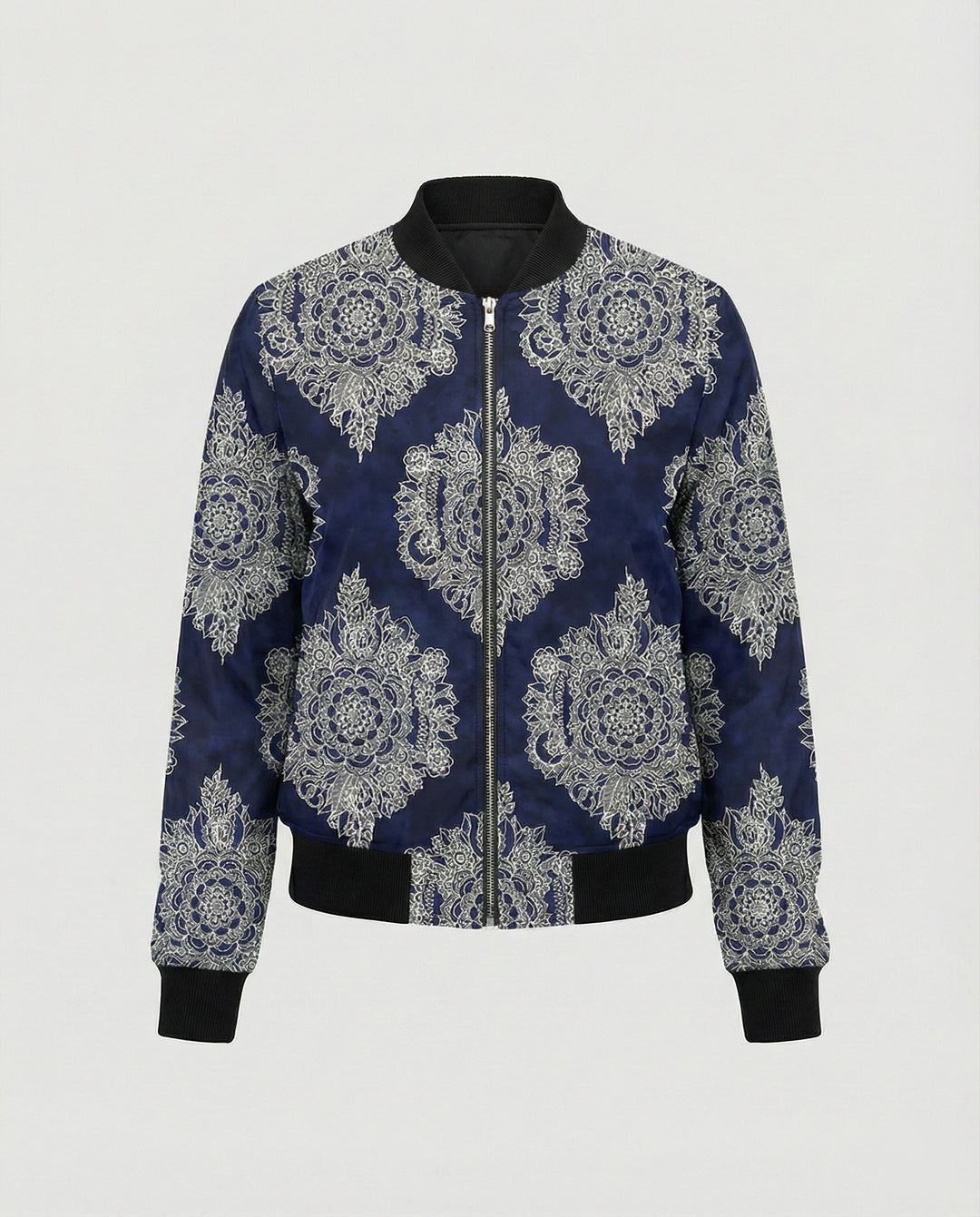 R&B | Bedruckte Zip Jacke