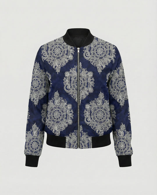 R&B | Bedruckte Zip Jacke