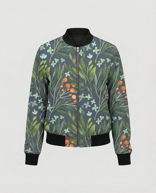 R&B | Bedruckte Zip Jacke