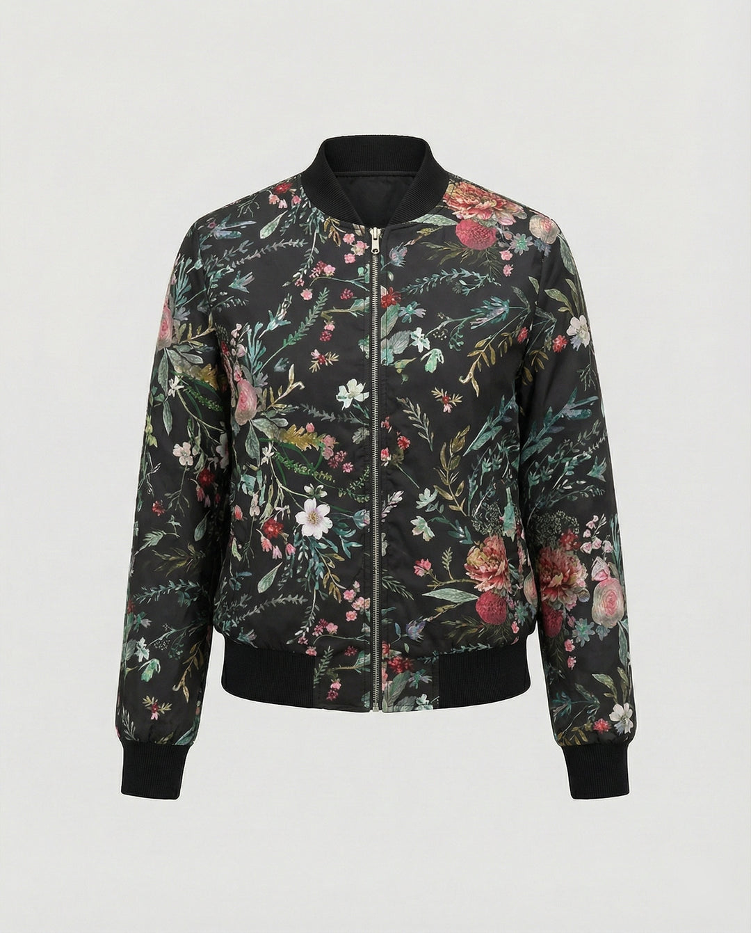 R&B | Bedruckte Zip Jacke